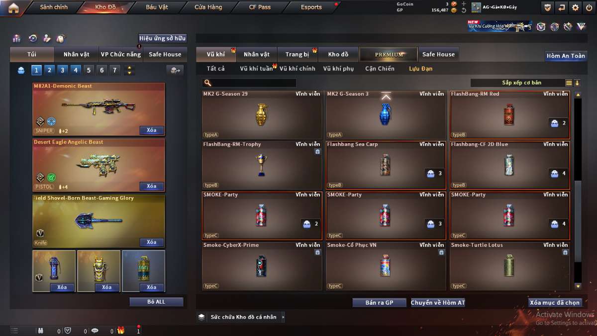shop acc cf uy tin gia re
